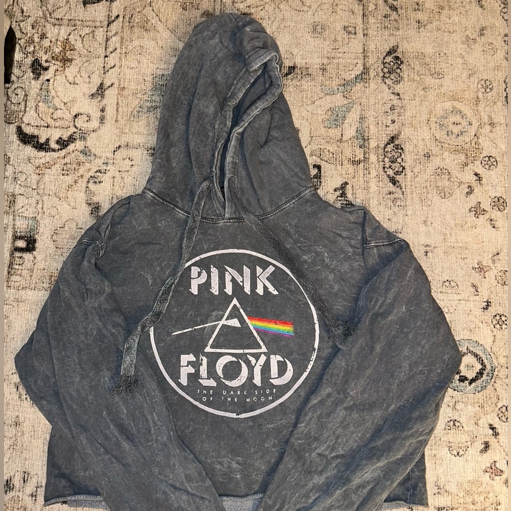 Pink Floyd Cropped Hoodie